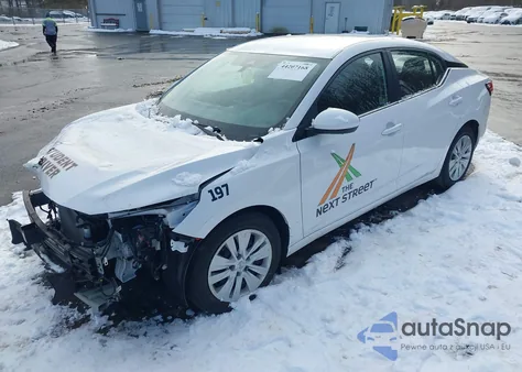 2022 Nissan Sentra S Xtronic Cvt z USA, uszkodzony, nr VIN 3N1AB8BV8NY278313